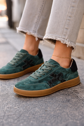 Julz Lumi Emerald and Black Sneaker