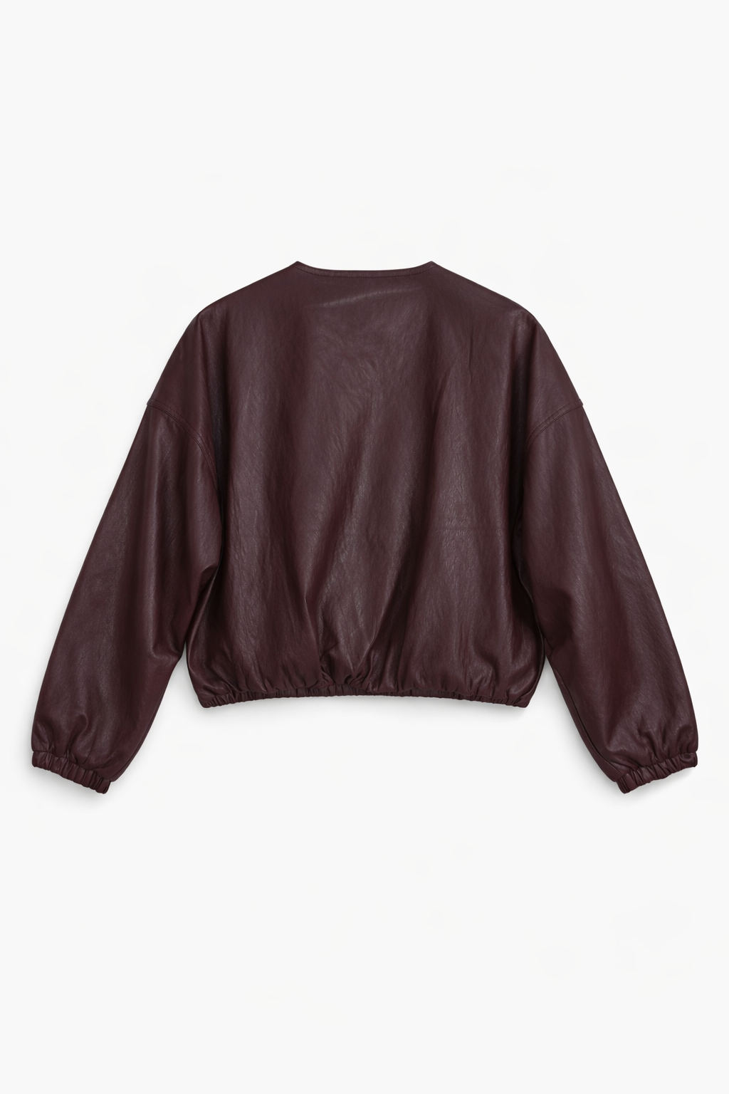 Burgundy Pleather Jacket