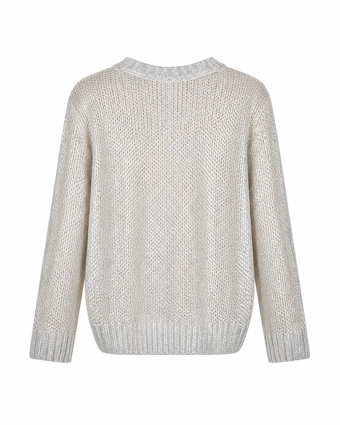 Silver Foil Cream Jumper