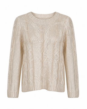 Gold Foil Cream Jumper