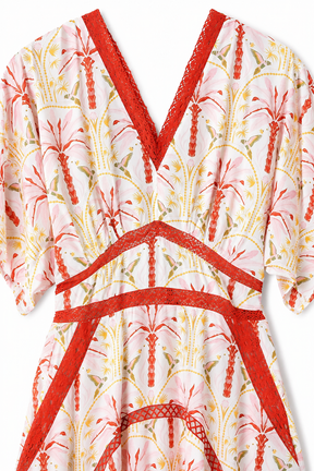 Coral Darcy Dress