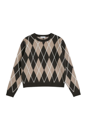 Chocolate Argyle Jumper