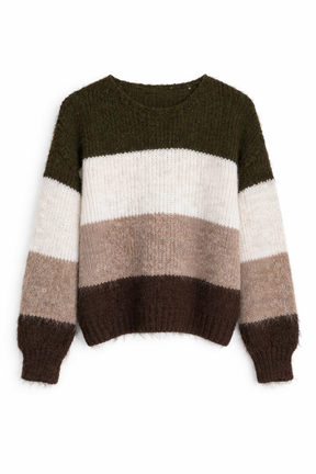 Chocolate Striped Ella Jumper