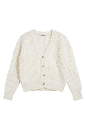 Cream Lily Cardigan