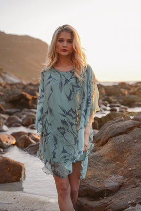 Sage Abby Silk Tunic