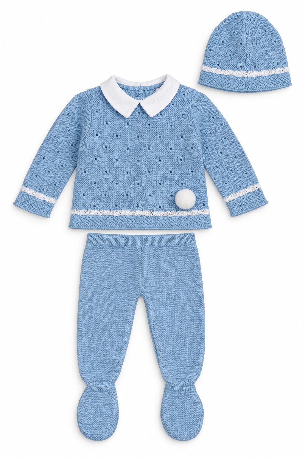 Dusty Blue Peter Knit Set