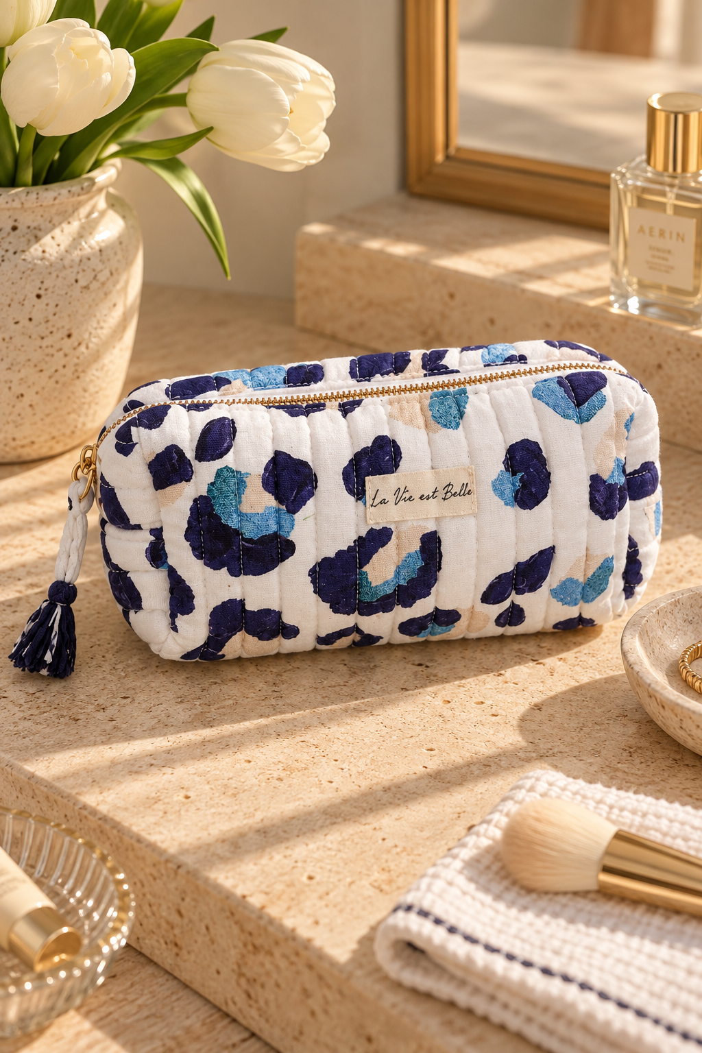 La Vie Est Belle Cosmetic Pouch