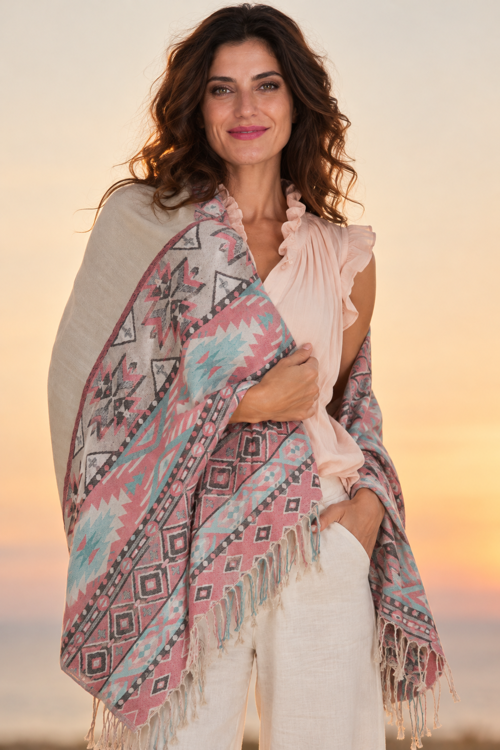 Cream Lola Scarf