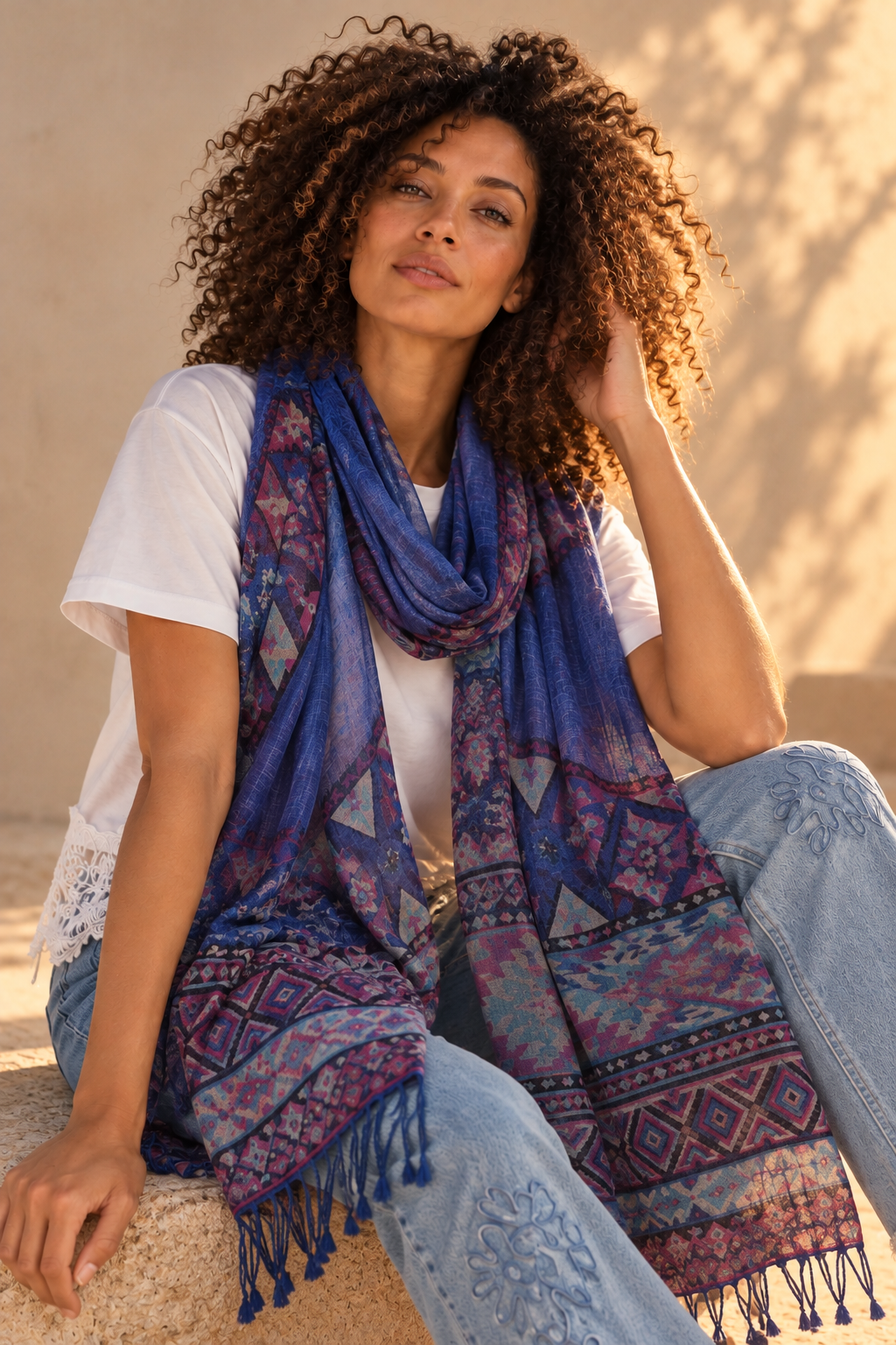 Cobalt Lola Scarf