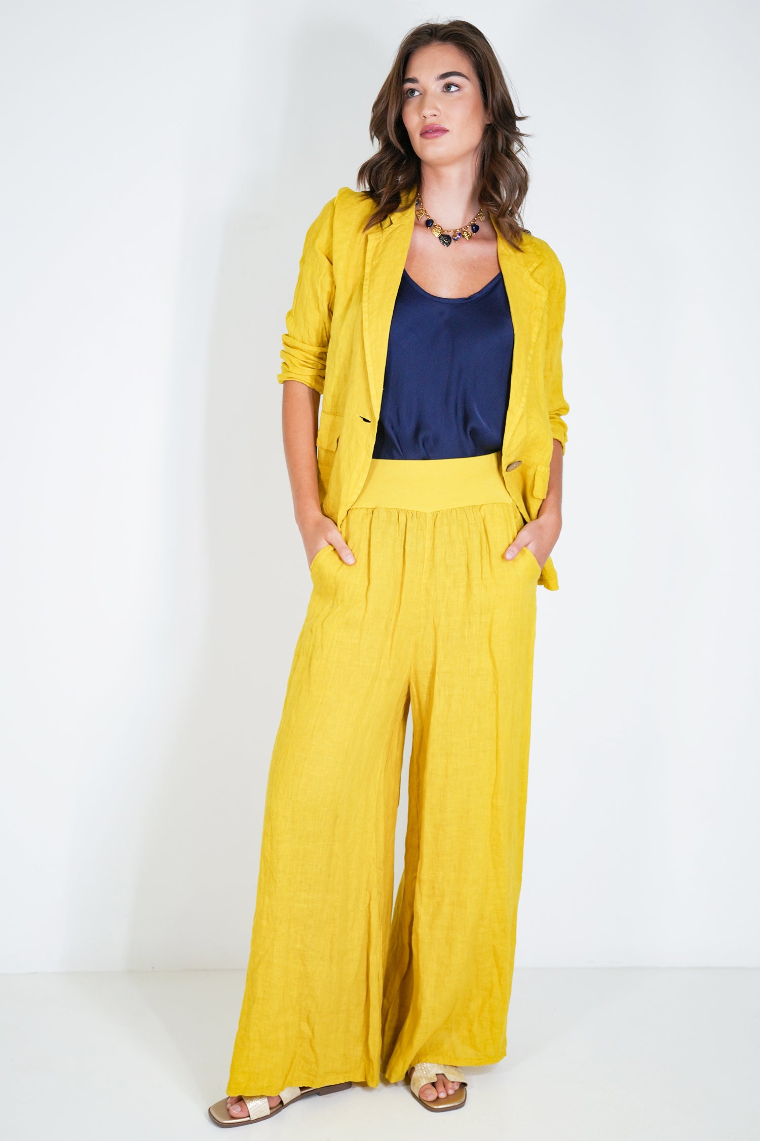 Thatch Linen Wide Leg Pant