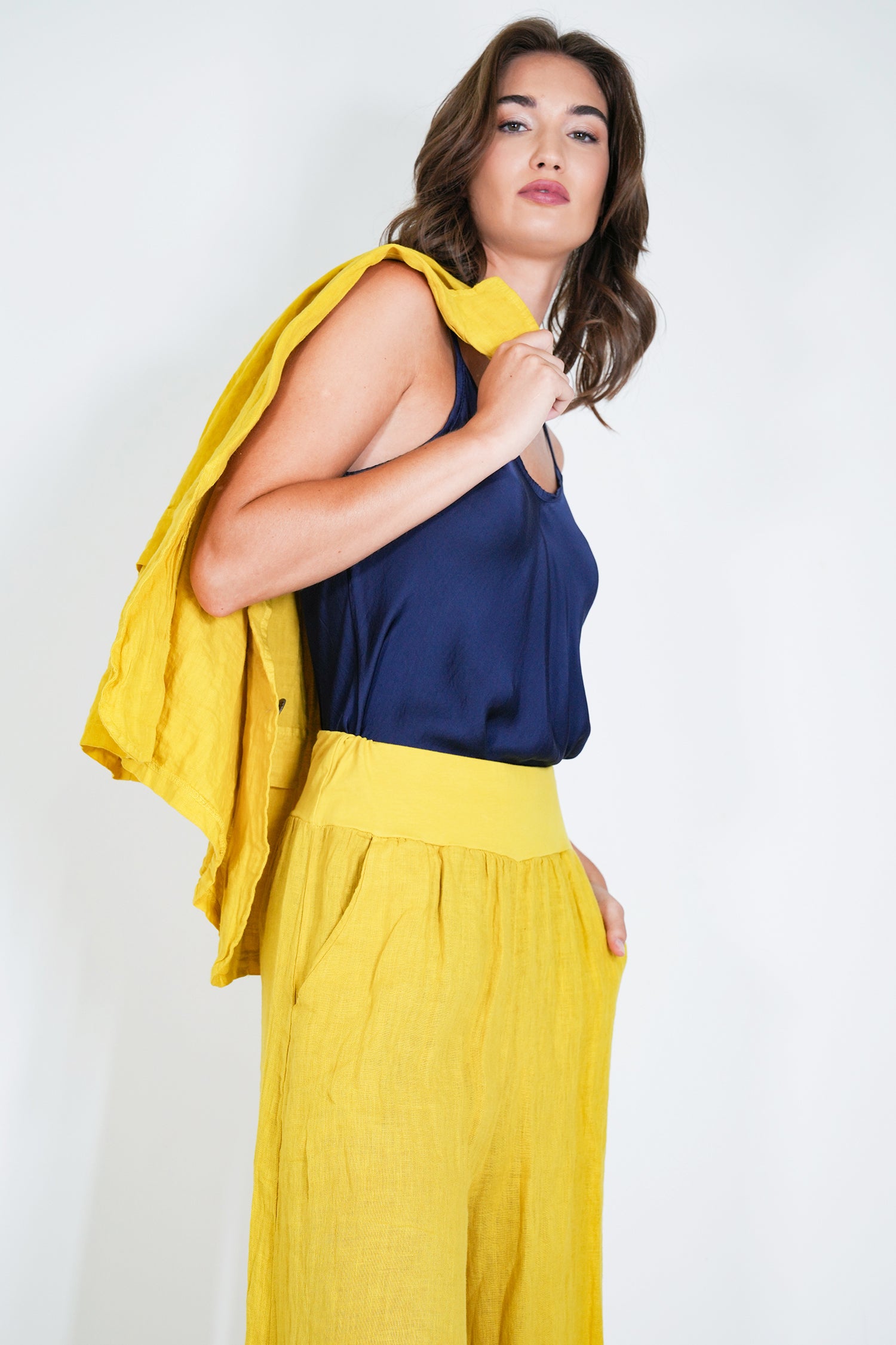 Thatch Linen Wide Leg Pant