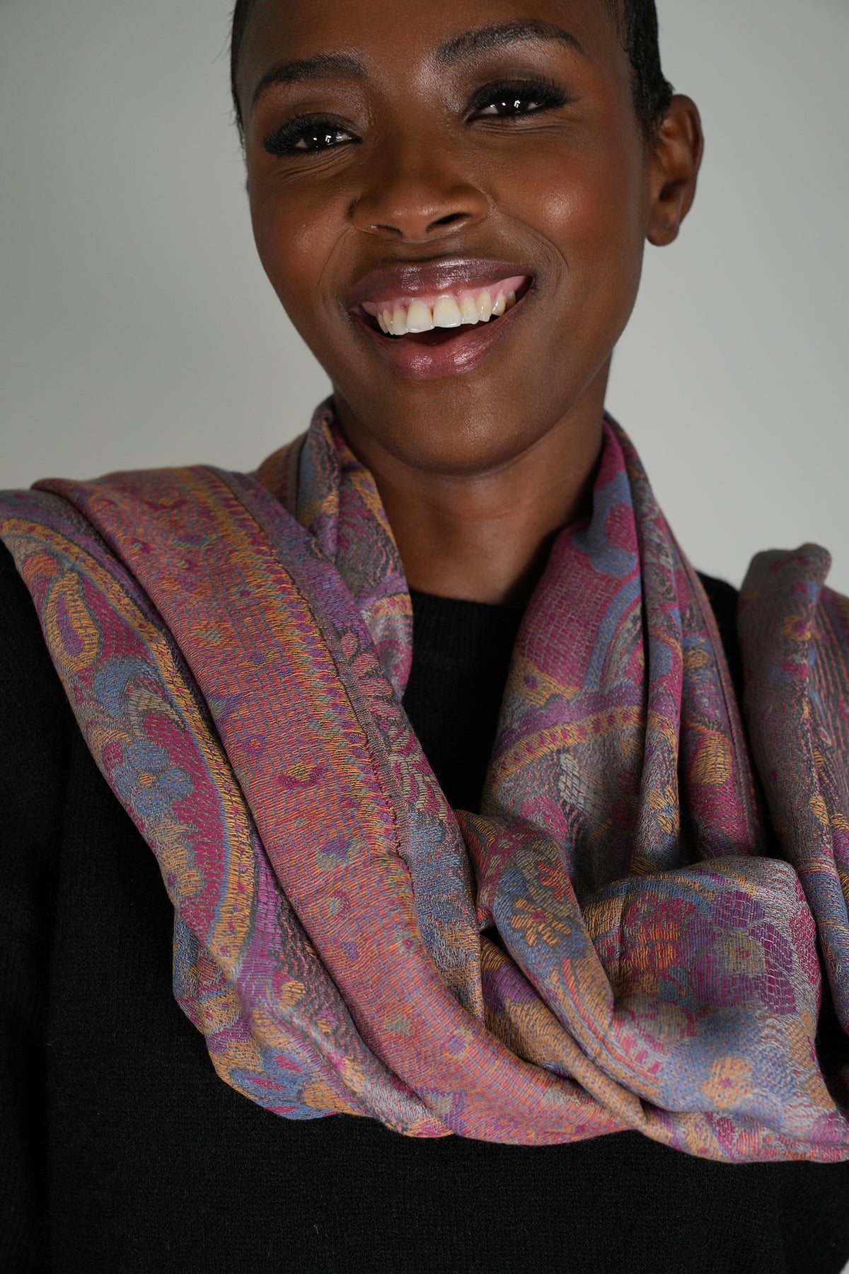 Cerise Azra Scarf