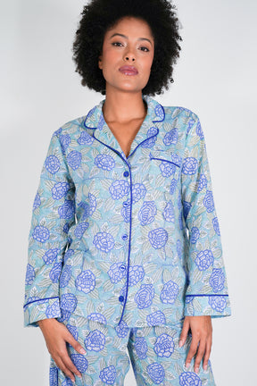 Cobalt Floral Pajamas