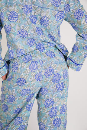 Cobalt Floral Pajamas