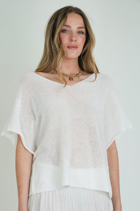 White Basic Knit
