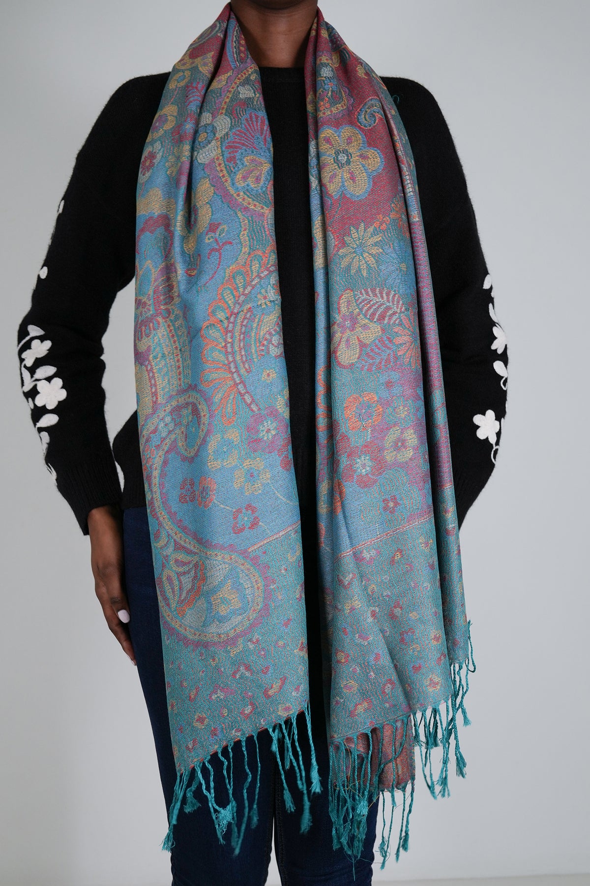Teal Azra Scarf