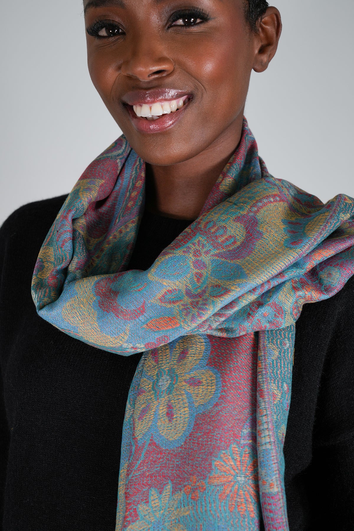Teal Azra Scarf