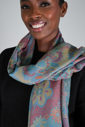 Teal Azra Scarf