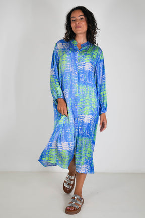 Cobalt and Lime Nicola Dress