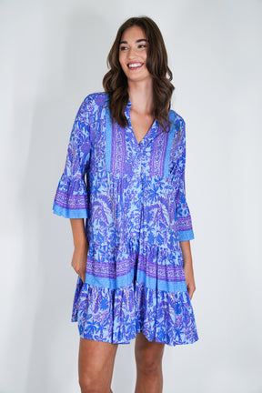 Cobalt Blue Tunic Dress