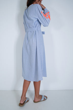 Blue Striped Rylie Dress