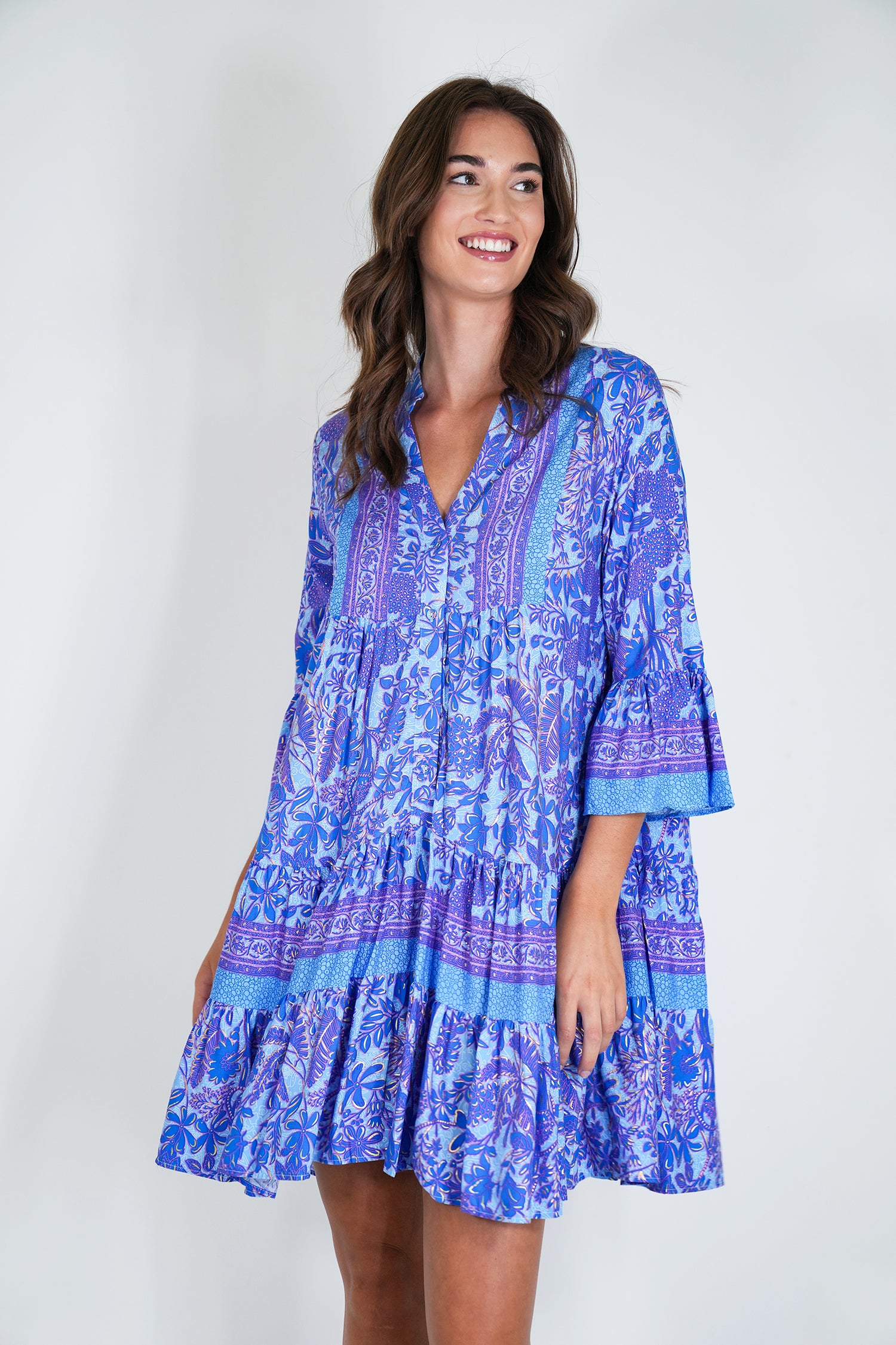 Cobalt Blue Tunic Dress