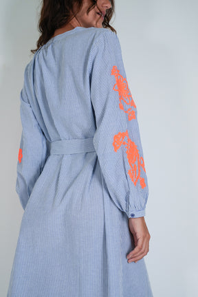 Blue Striped Rylie Dress