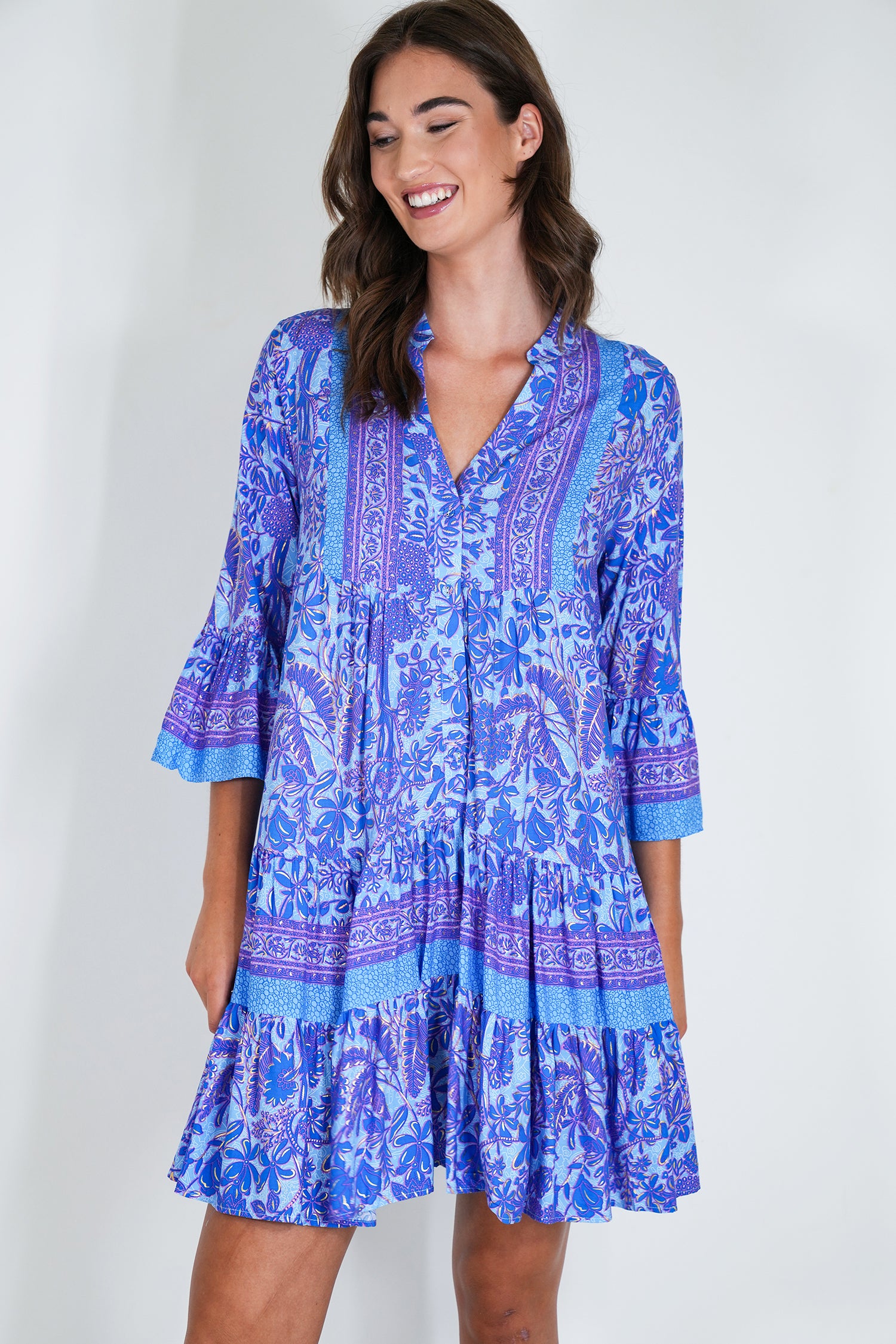 Cobalt Blue Tunic Dress
