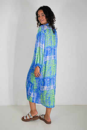 Cobalt and Lime Nicola Dress