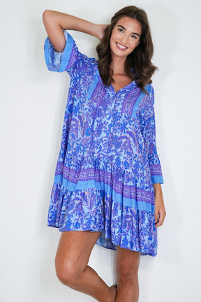 Cobalt Blue Tunic Dress