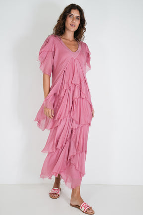 Pink Ruffle Dress
