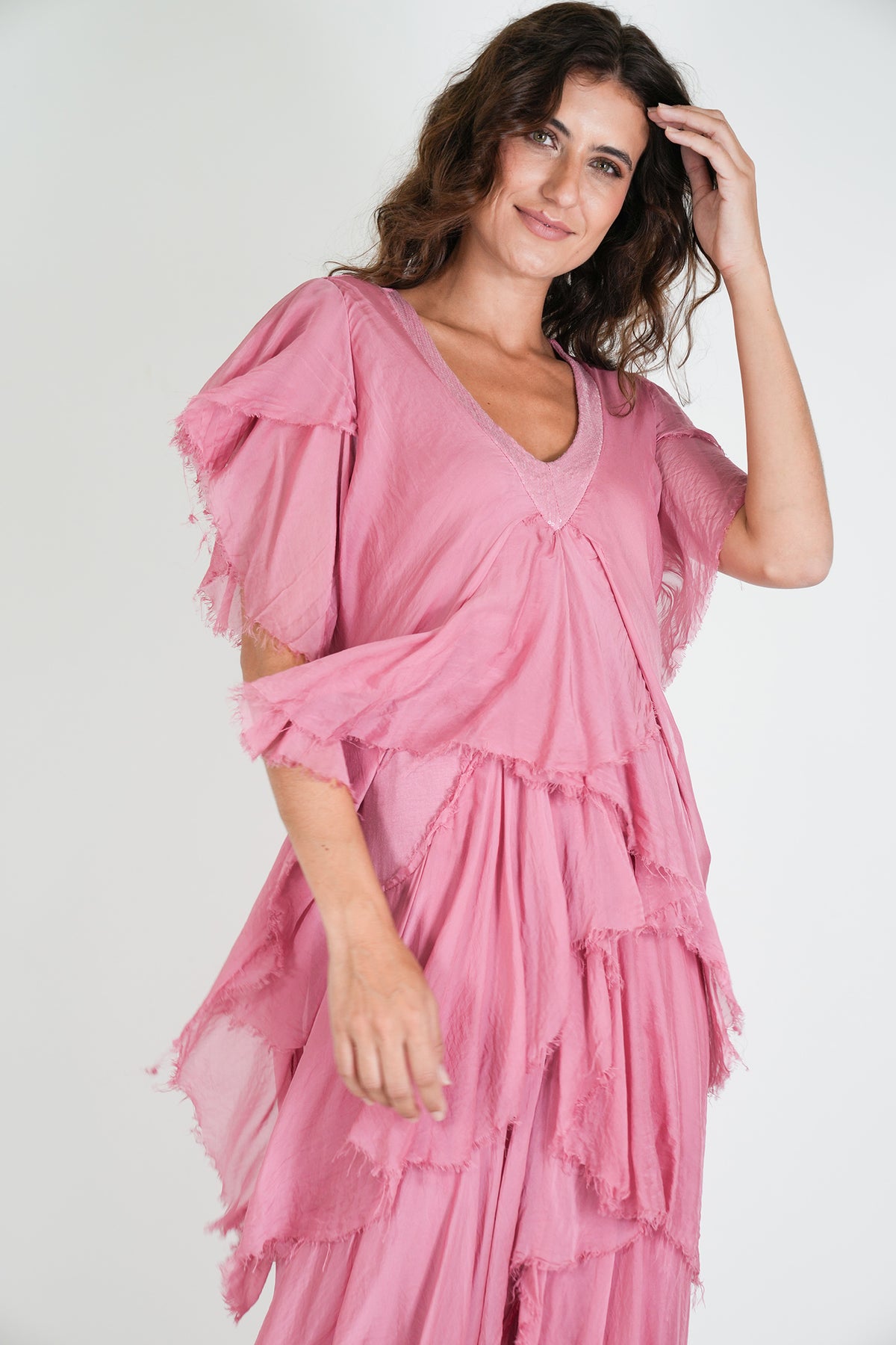 Pink Ruffle Dress
