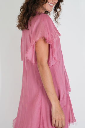 Pink Ruffle Dress