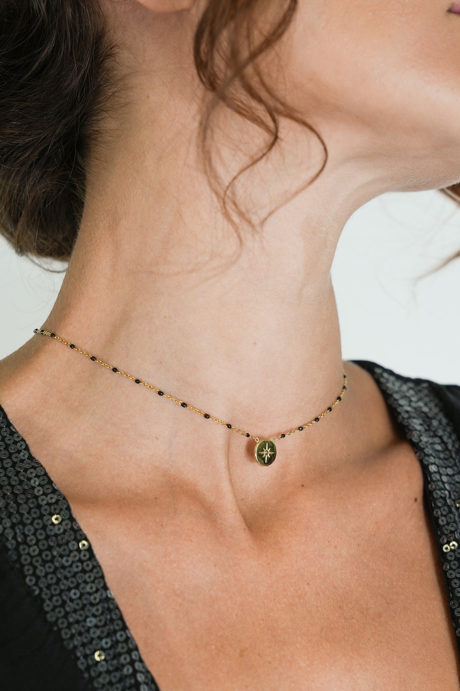 Black Elana Necklace