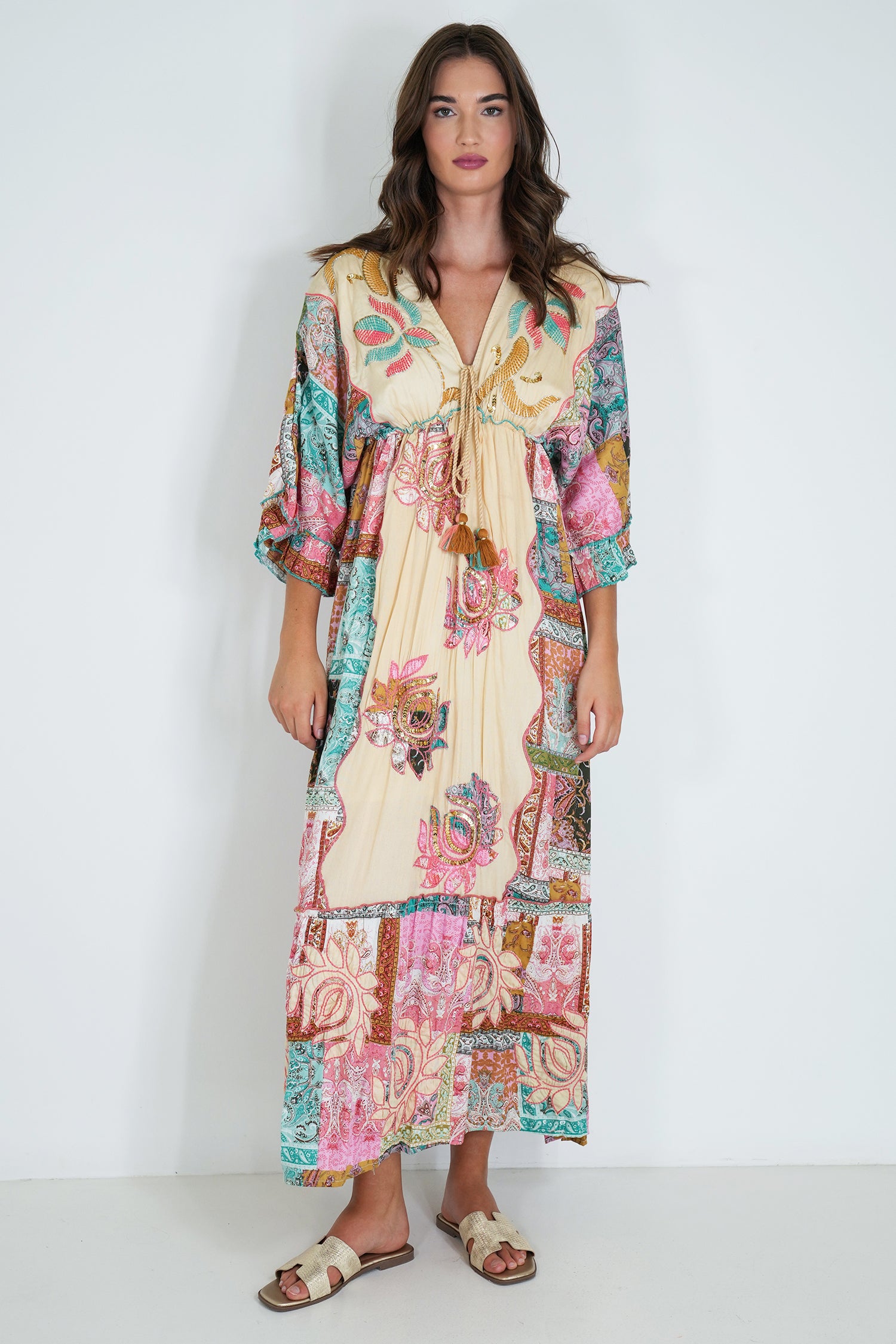 Pink and Blue Shazia Dress