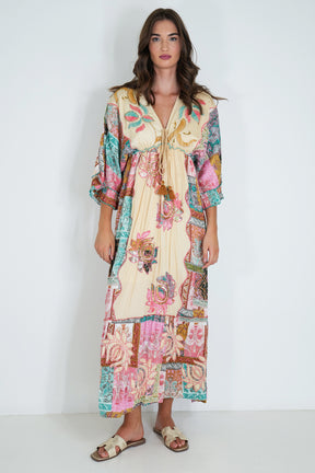 Pink and Blue Shazia Dress