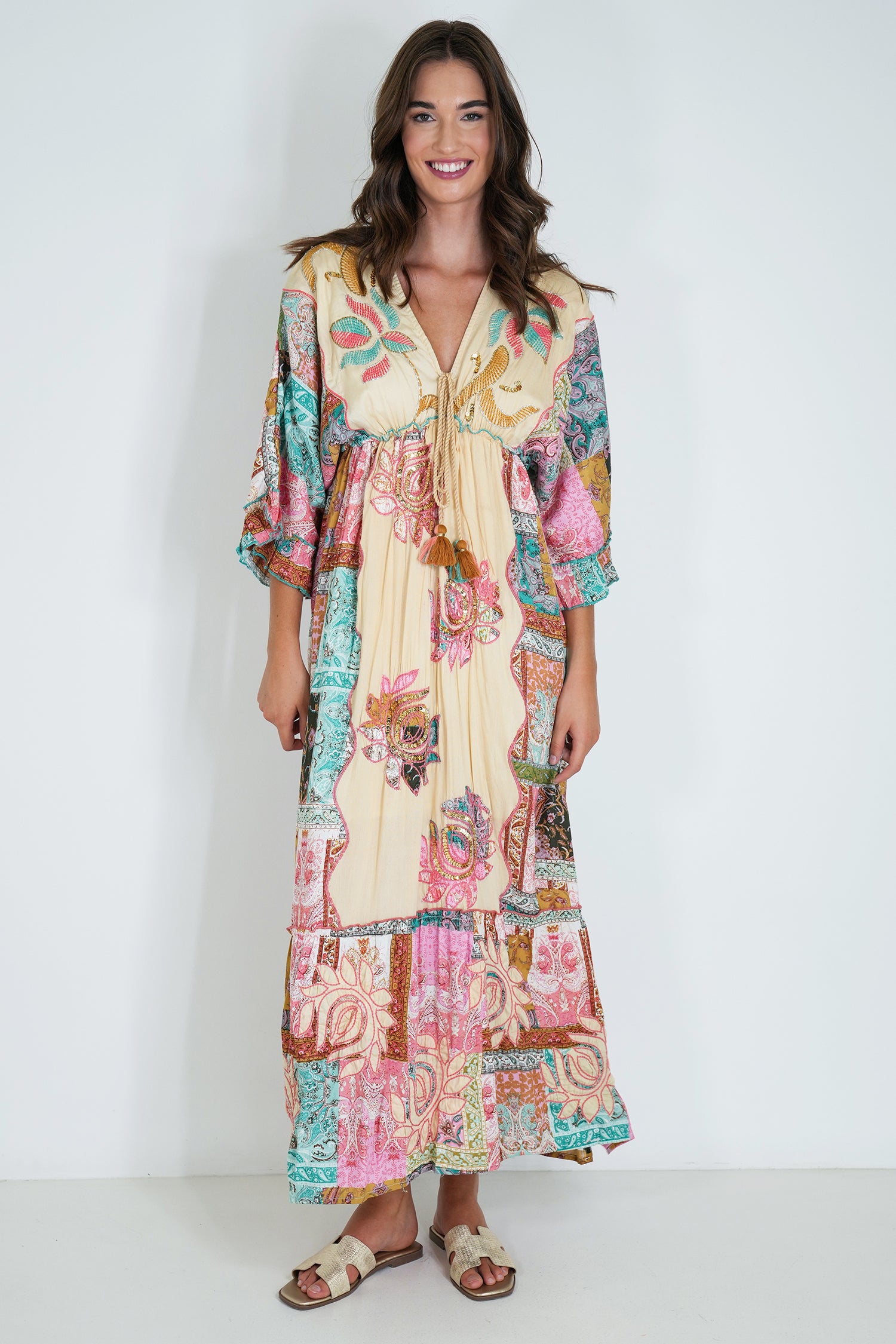 Pink and Blue Shazia Dress