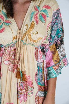 Pink and Blue Shazia Dress