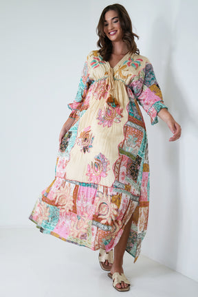 Pink and Blue Shazia Dress