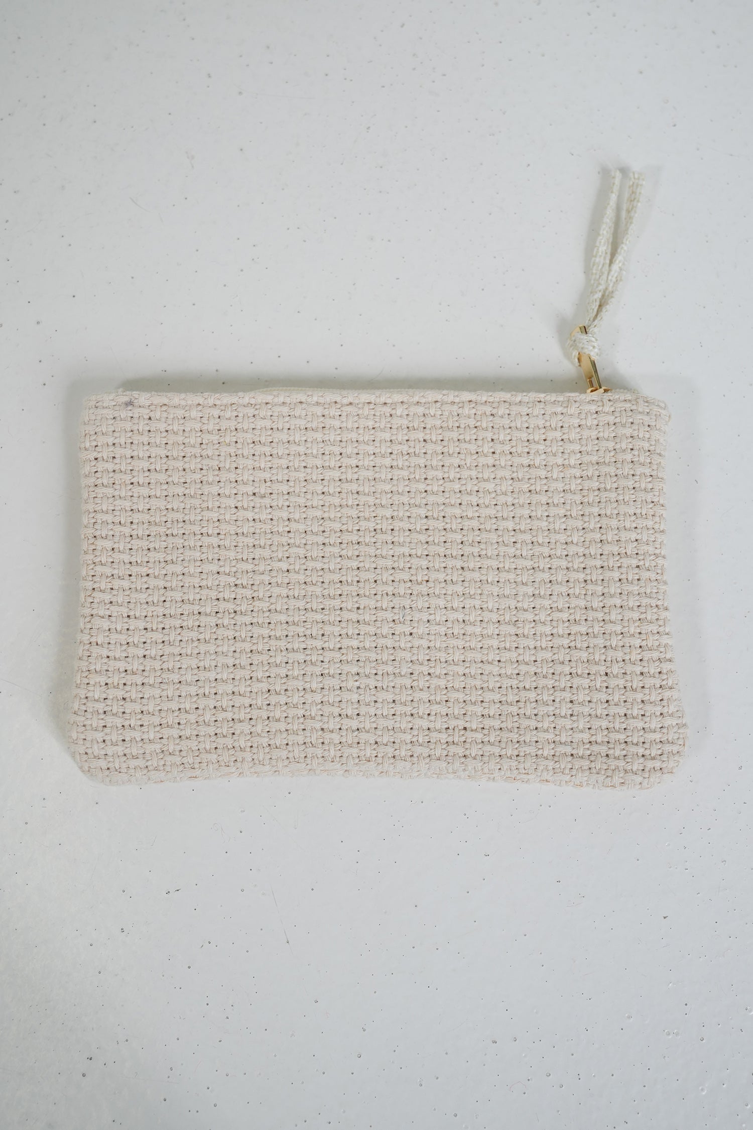 Raffia Amour Zip Bag