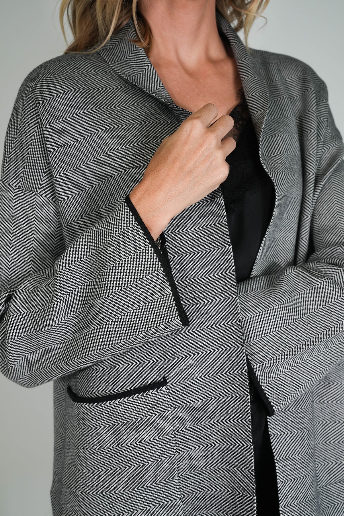 Black Taylor Longer Length Cardigan