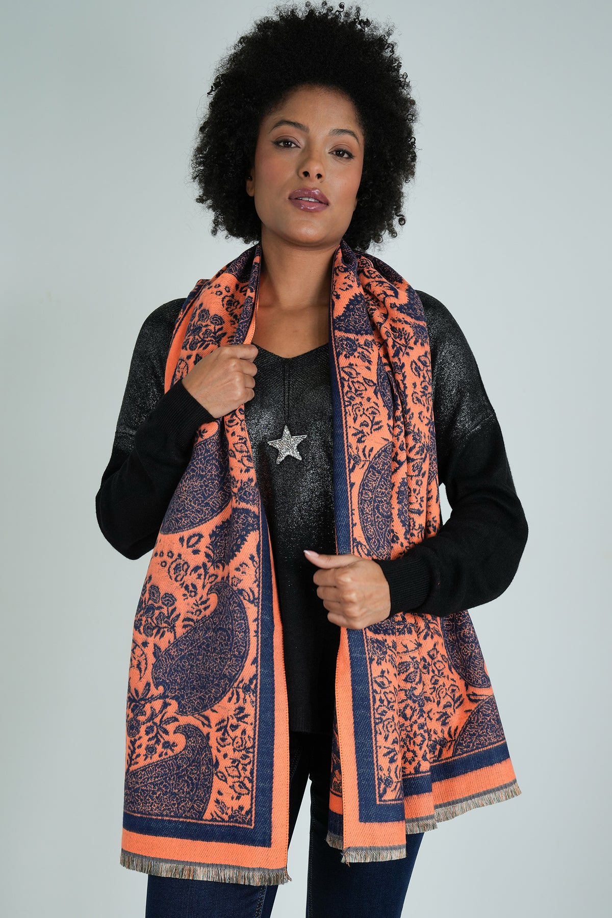 Orange Shakira Scarf