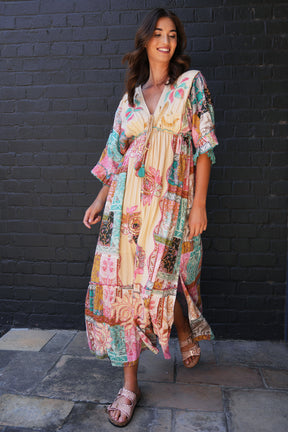 Pink and Blue Shazia Dress