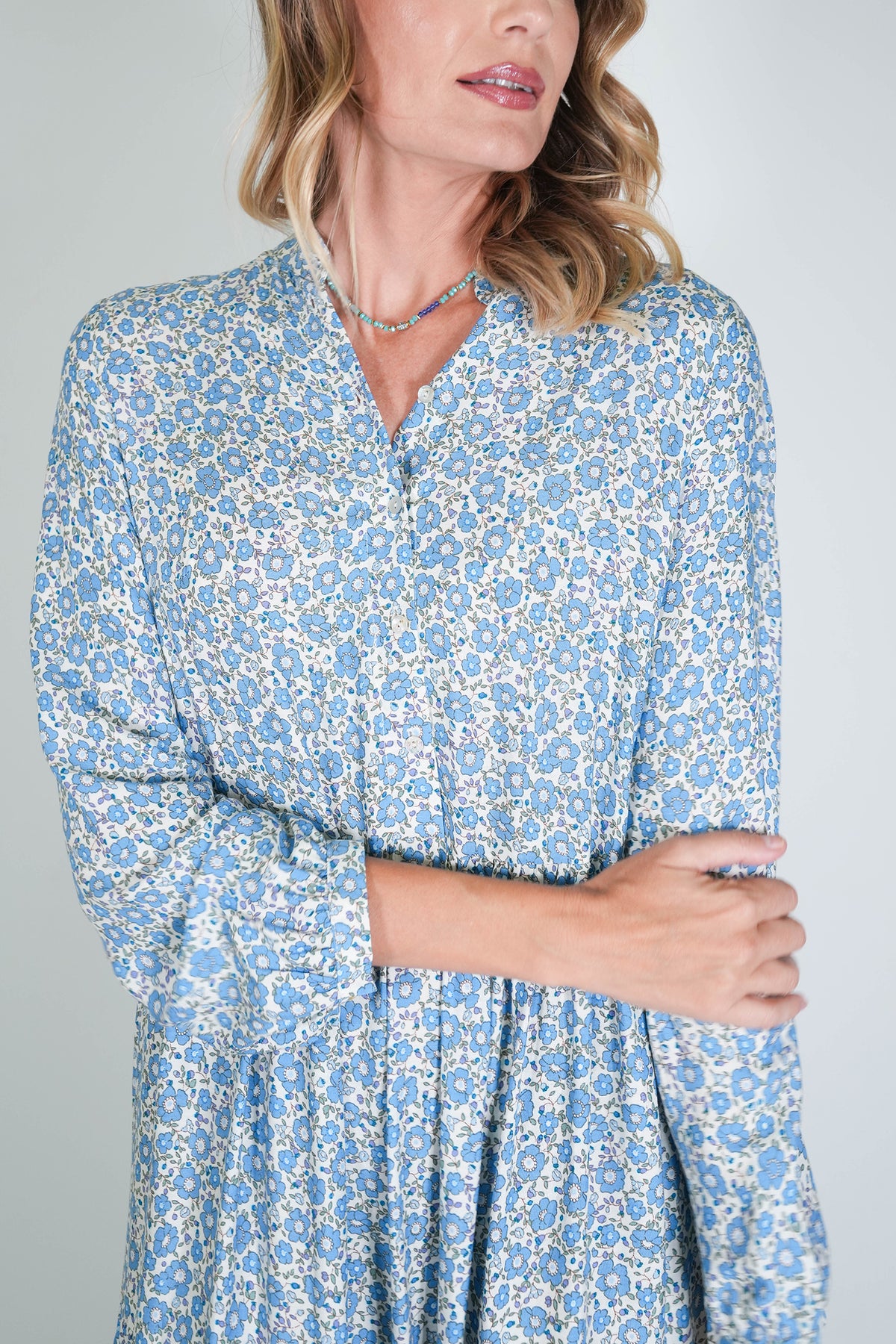 Blue Floral Annie Dress