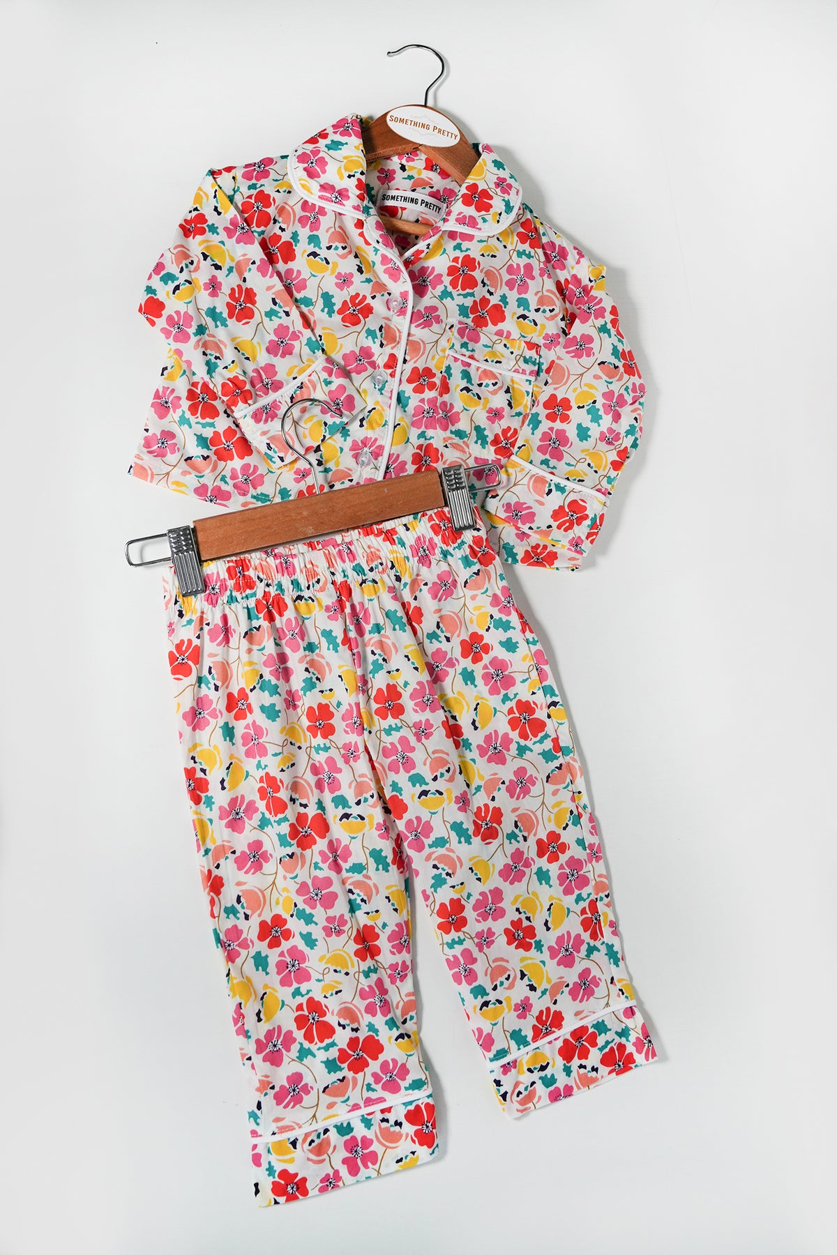 White Liberty Girls Long Set PJ