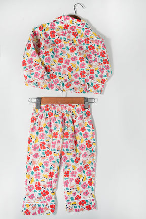 White Liberty Girls Long Set PJ