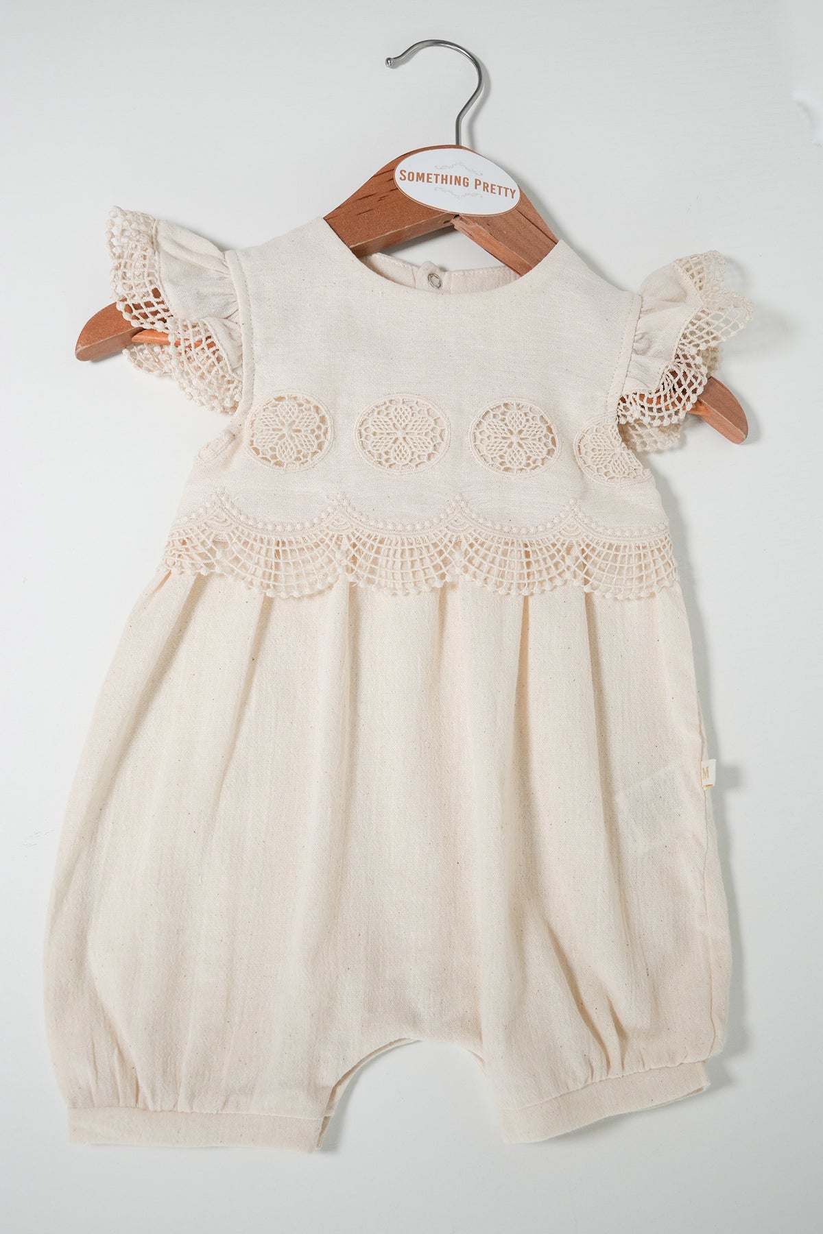 Cream Cotton Ayla Romper