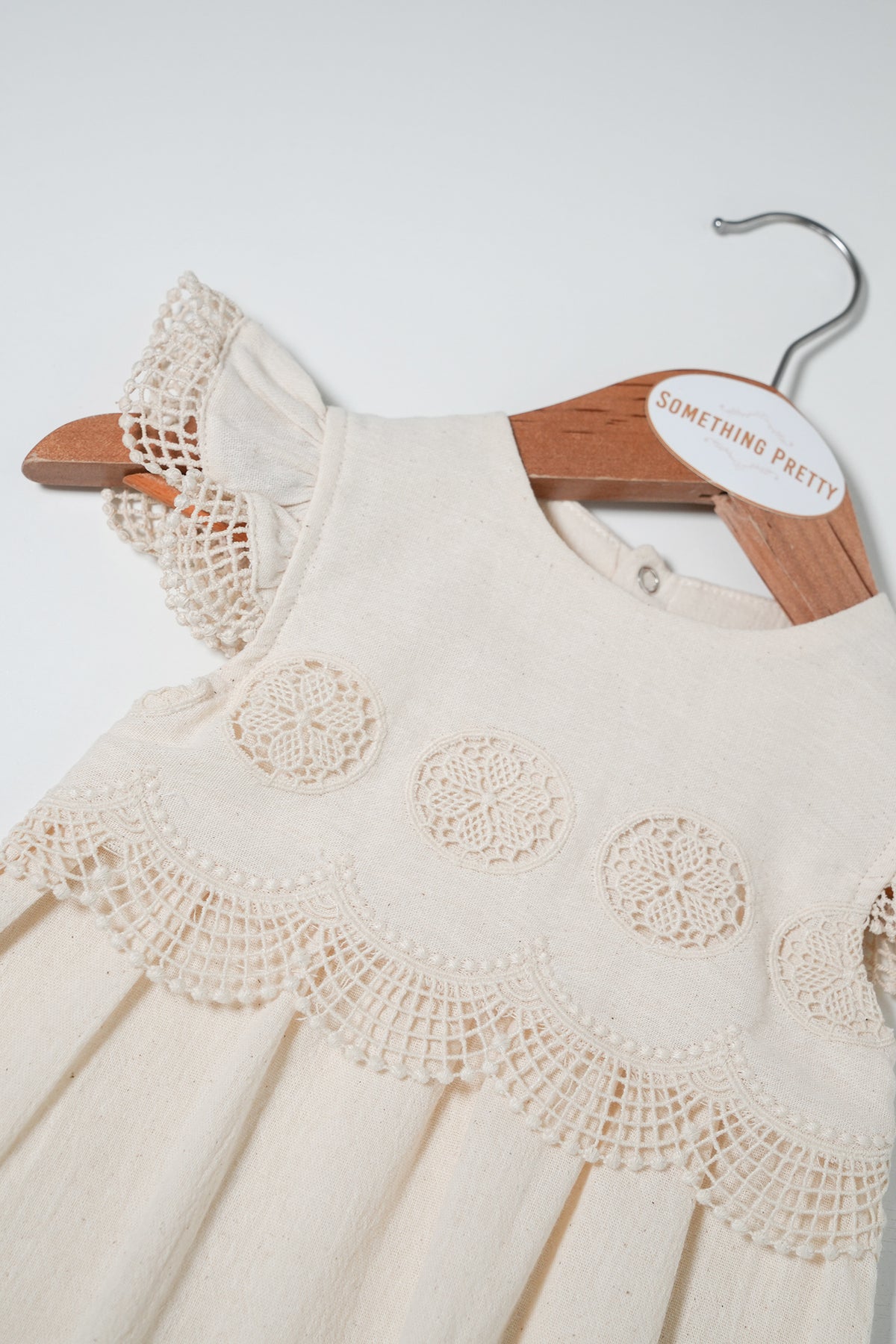 Cream Cotton Ayla Romper