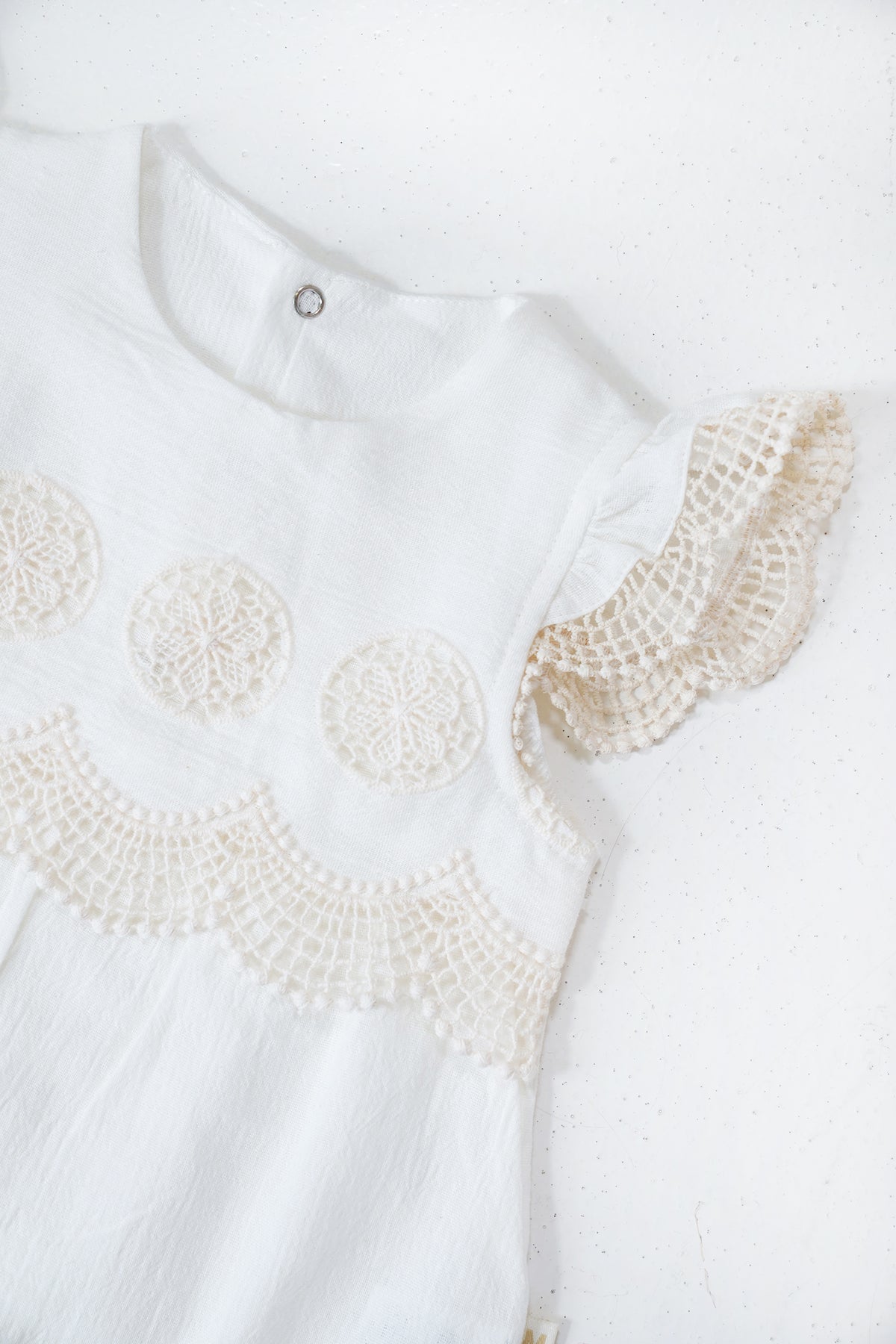 White Charlotte Romper