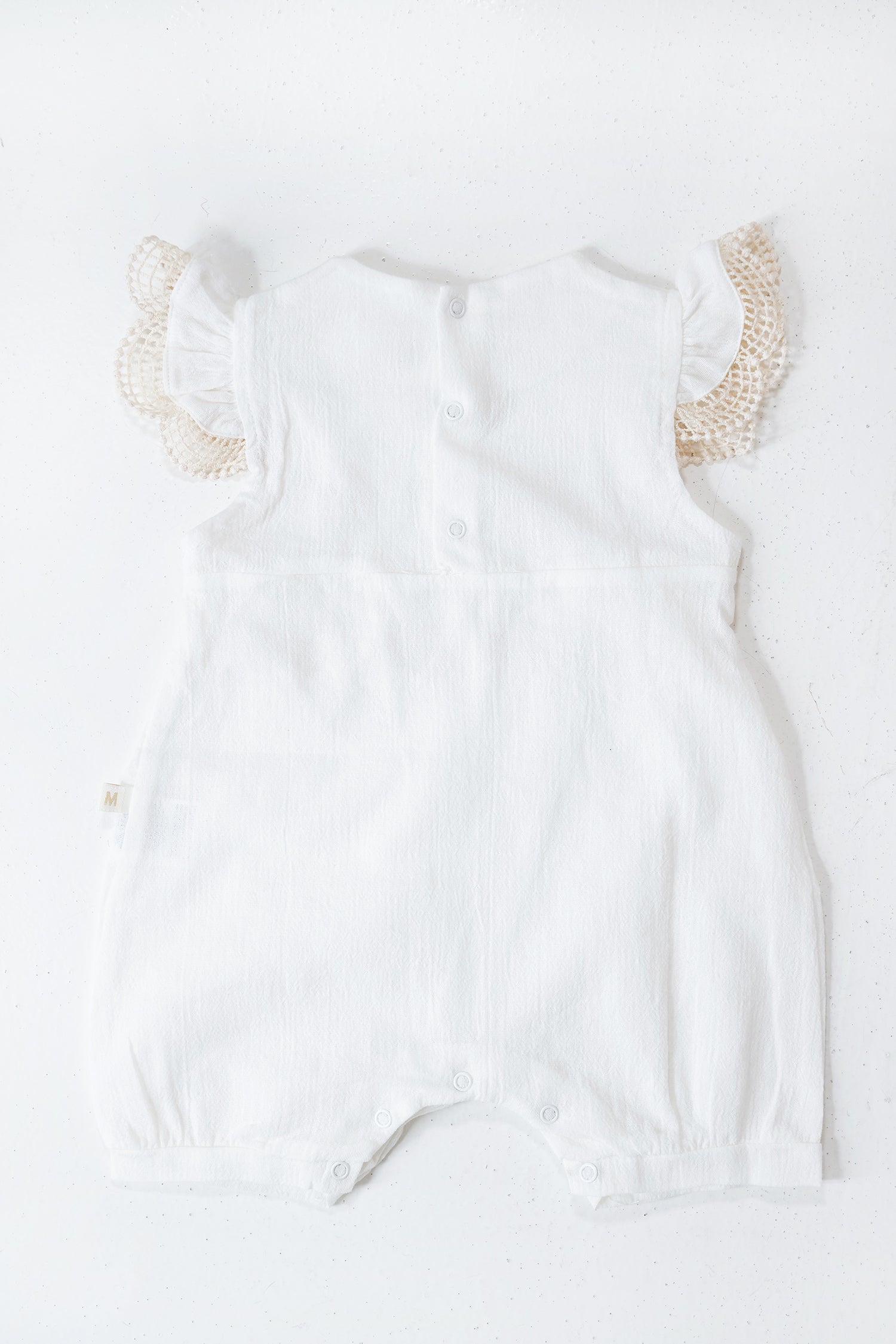 White Charlotte Romper